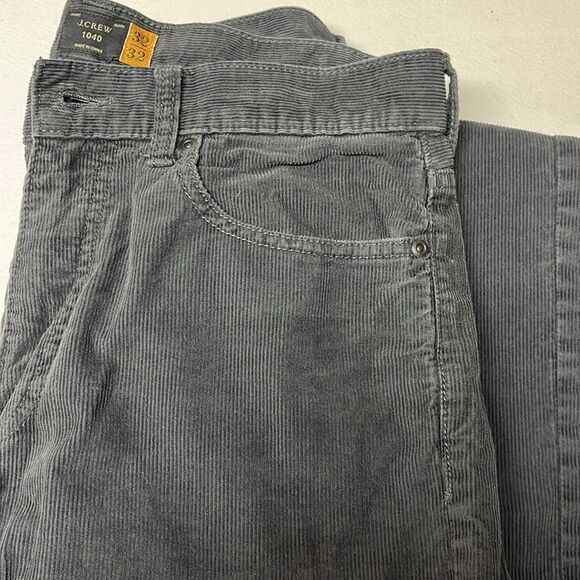 J. Crew 1040 Corduroy Pants Mens 32x32 Dark Blue Gray - Picture 8 of 9
